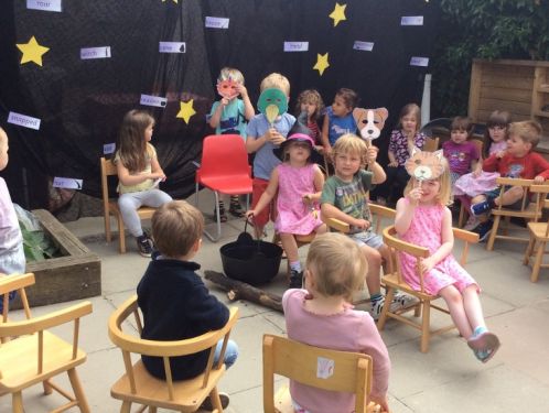 Preschool enjoy 'Room on the Broom'