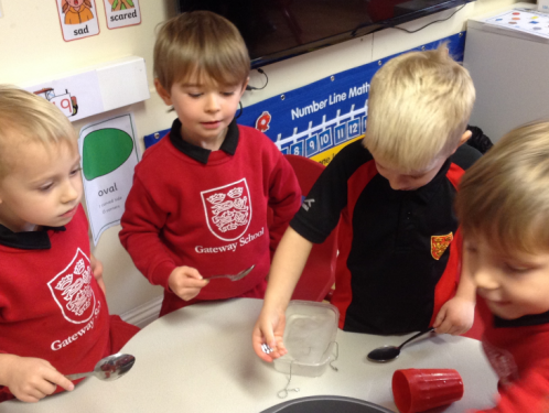 Reception - ice experiments and subtraction