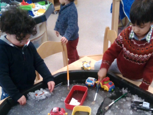 Preschool - Snow day and ice exploration