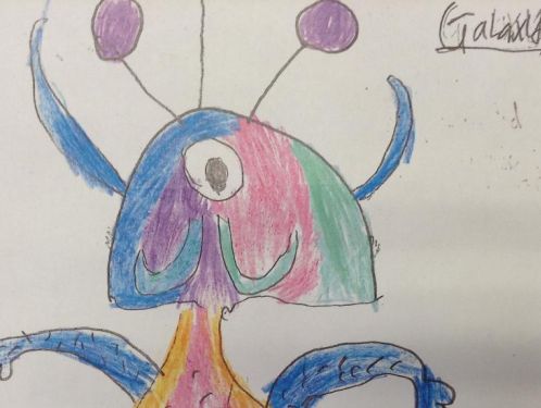 Year 3 draw terrifying monsters like those found in Greek Myths