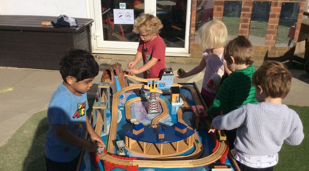 Preschool children have a busy start to the term
