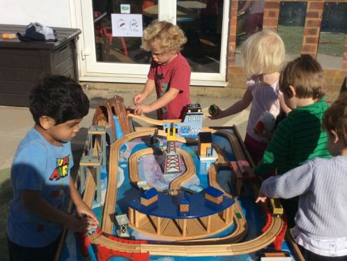 Preschool children have a busy start to the term