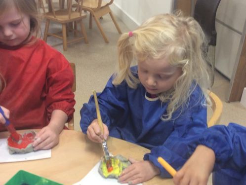 Preschool 'Understand the World' with lots of cooking and creative activities