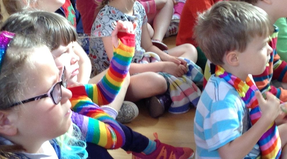A colourful day for 'Rosie's Rainbow'