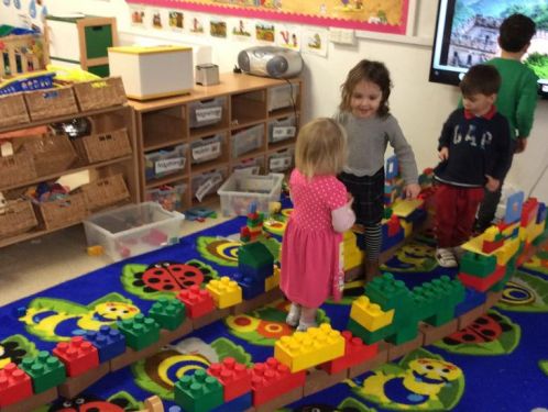 Preschool recreate the Great Wall of China!