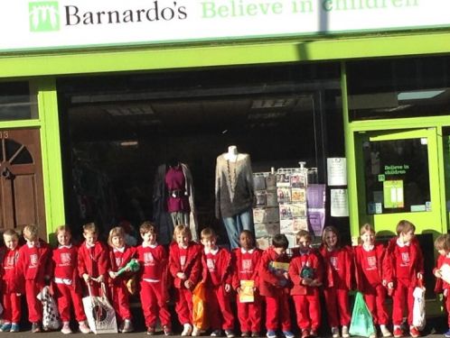 Year 1 enjoy a trip to the Barnardo's charity shop