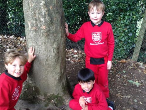 Year 2 use their imaginations in Forest School